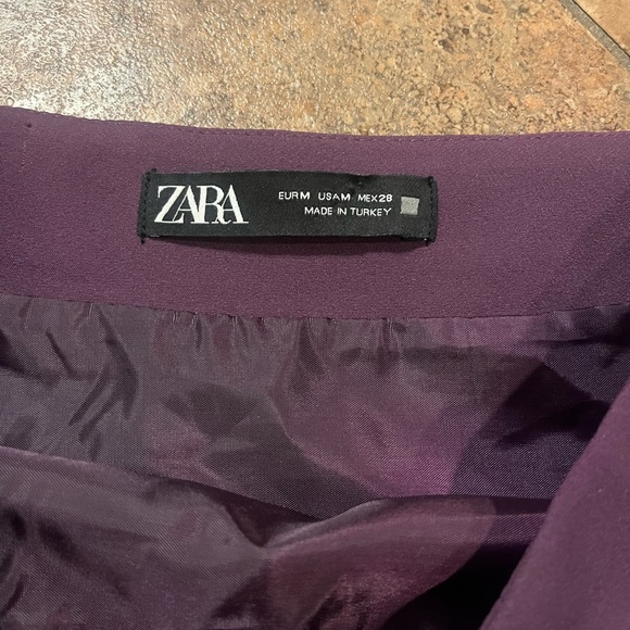 Zara Purple Tie Skirt‎ Size M - Picture 4 of 9